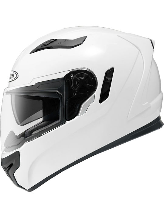 Zeus ZS-813Α Full Face με Sun Visor DOT / ECE 22.05 White
