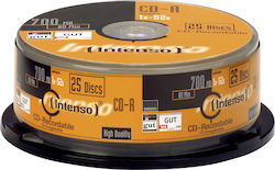 Intenso Recordable CD-R 52x 700MB Cake Box 25pcs