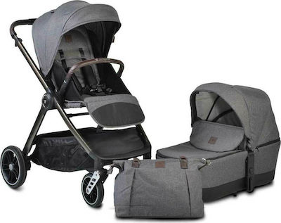 Cangaroo Macan 2 in 1 Adjustable 2 in 1 Baby Stroller Suitable for Newborn Gray 107881