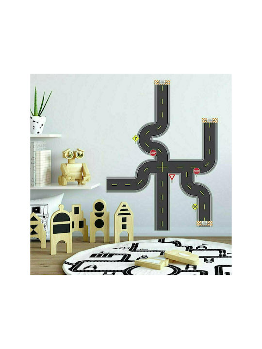 RoomMates Decor Kids Vinyl Wall Sticker Build A Road 60pcs