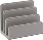 Leather Folder Holder in Gray Color 17.5x10x14cm.