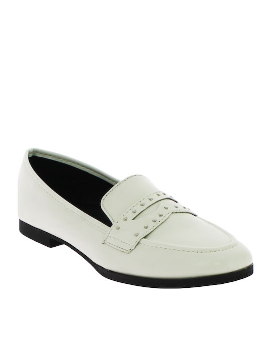 IQ Shoes Γυναικεία Loafers σε Λευκό Χρώμα