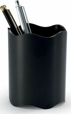 Plastic Pencil Case in Black Color 8x8cm.