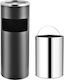 vidaXL Metallic Waste Bin 30lt Gray