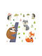 RoomMates Decor Kids Wall Sticker Sloth & Foxes