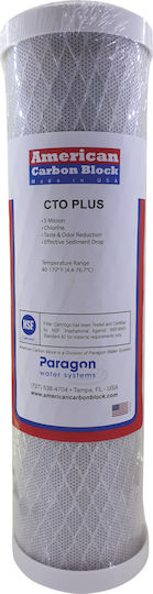 Paragon Countertop and Under Sink Water Filter Replacement made of Activated Carbon 10" CTO PLUS 0.5 μm