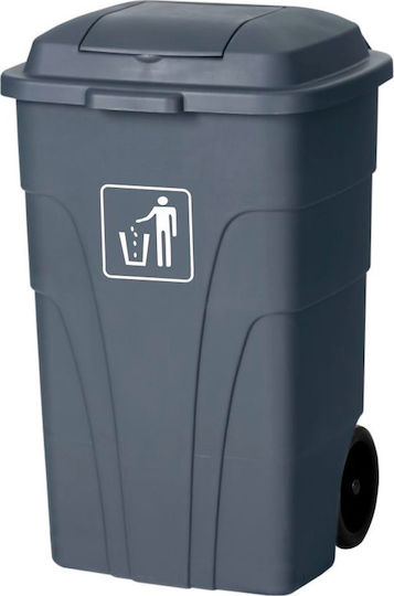 Mopatex Plastic Wheeled Waste Bin 120lt Gray