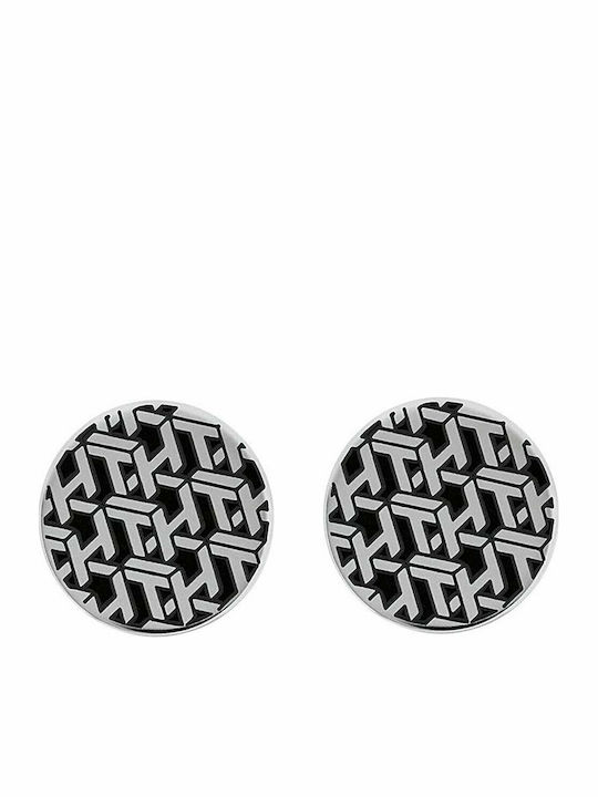 Tommy Hilfiger Cufflink from Steel In Black Colour