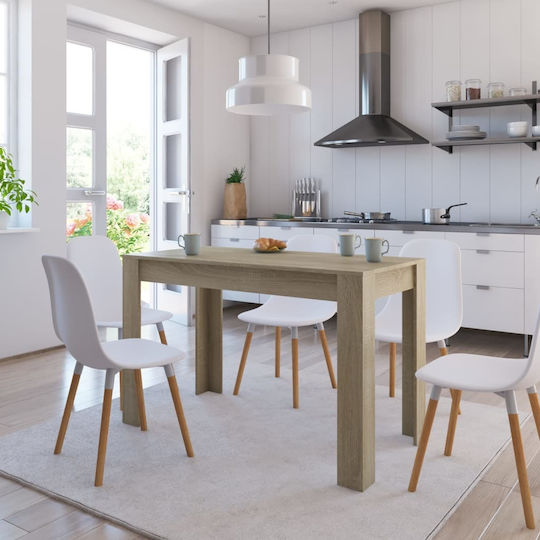 Tisch Speisesaal Klappbar Holz Sonoma 120x60x76cm