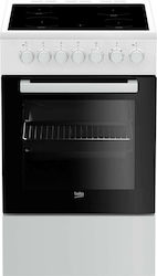 Beko Ελεύθερη με Κεραμικές Εστίες Λευκή FSM57100GW Beko Ελεύθερη με Κεραμικές Εστίες Λευκή FSM57100GW