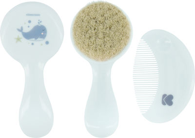 Kikka Boo Βρεφική Βούρτσα & Χτένα Bristles Blue 2τμχ