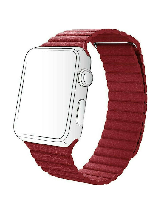 COTEetCI Magnet Каишка Изкуствена кожа Червен (Apple Watch 38/40/41/42mm) WH5205-RD