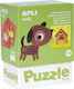 Kinderpuzzle Wo sie schlafen 24pcs Apli Kids