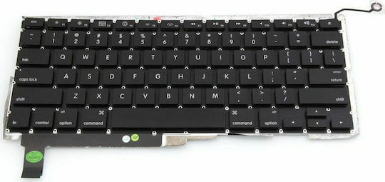 Лаптоп Клавиатура за Macbook Pro Unibody A1286 2008 MB470/MB471 без рамка и Английски Език (САЩ) в Черен Цвят KEY-019