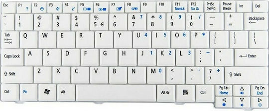Laptop-Tastatur Für A110/A150 Ohne Rahmen Und Englisch (US) Tastatursprache In Weiß