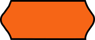 1000 Self-Adhesive Label Rolls for Label Printer Phosphorescent Orange 26x12mm 54pcs