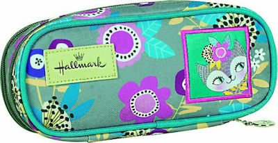 Hallmark Pretty Pencil Case with 1 Compartment Light Blue