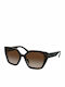 Prada Women's Sunglasses with Brown Tartaruga Plastic Frame and Brown Gradient Lens PR24XS 2AU6S1