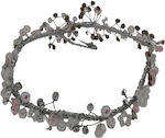 Handmade Silver Wedding Crown Tiara with Clear Stones