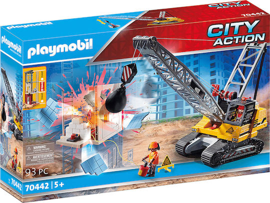 Playmobil Stadt Aktion Cable Excavator with Building Section für 5+ Jahre
