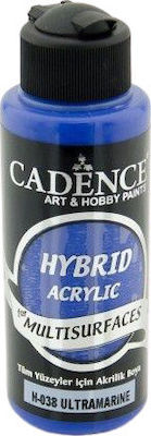 Cadence Hybrid Acrylic Acrylic Paint Set in Blue color Ultramarine 120ml 1pcs H-038