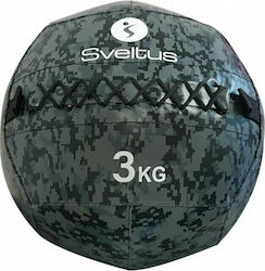 Sveltus Übungsbälle Wand 3kg in Schwarz Farbe