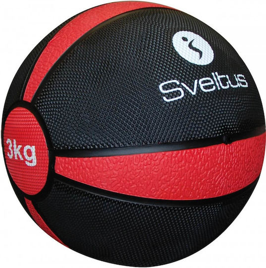 Sveltus Μπάλα Medicine 22cm , 3kg σε Μαύρο Χρώμα