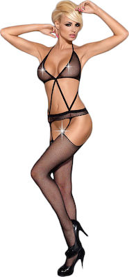 Obsessive Fantastic Bodystocking Black