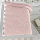 Piel SA Decke Wickeltücher für Kinderzimmer 6654 Osito Mariposas Samt Rosa 80x110cm