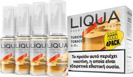 Liqua Ready-to-use E-Liquid Turkish Tobacco with Smoking Flavor 6mg 10ml 4pcs