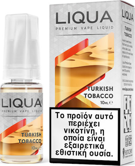 Liqua Fertige Nachfüllflüssigkeit Turkish Tobacco mit Rauchen Geschmack 3mg 10ml