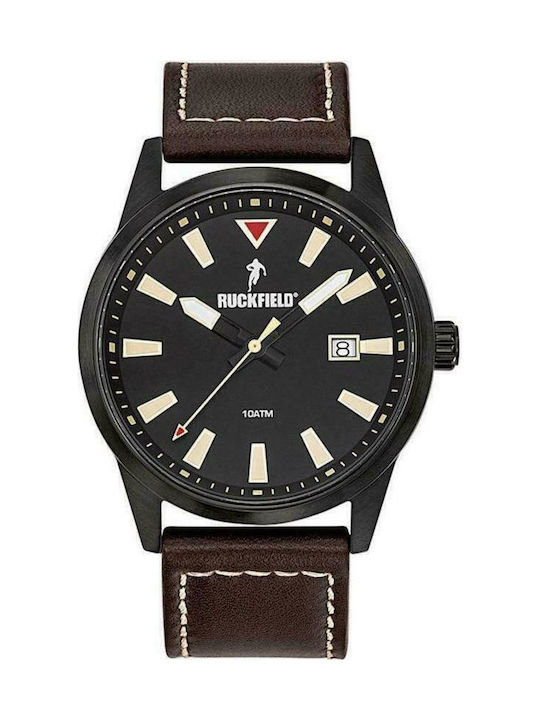 Ruckfield Uhr Batterie mit Lederarmband Ruckfield Uhr Batterie mit Lederarmband