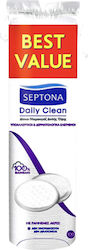 Septona Daily Clean Round 100% Cotton Pads for Makeup Removal 100pcs