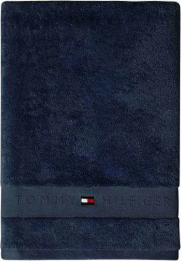 Tommy Hilfiger Πετσέτα Σώματος Legend 100x150εκ. Navy Navy Βάρους 540gr/m²