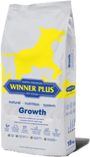 Winner Plus Growth Holistic 18kg Dry Food with Few Grains for Puppies with Duck, Potatoes and Salmon