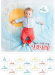 Lulujo Baby Milestone Sheet You Are My Sunshine 1pcs
