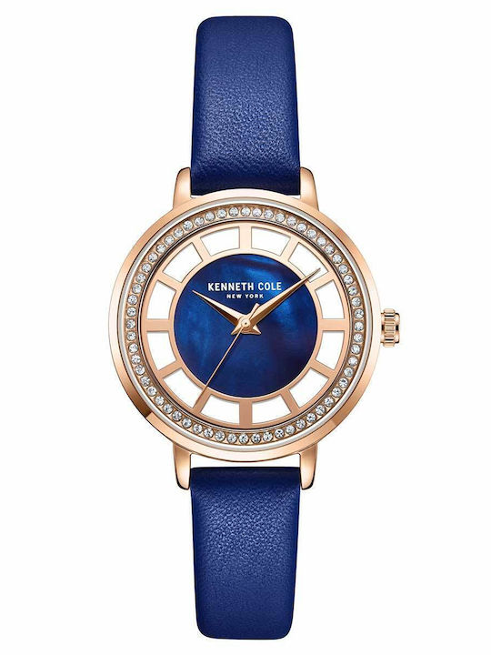 Kenneth Cole Γυναικείο Ρολόι Μπαταρίας με Μπλε ...