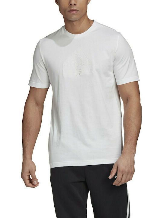 Adidas Herren T-Shirt Kurzarm Weiß