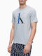 Calvin Klein Летна Мъжка Защитен кожух пижама Сив NM1903E-YG4