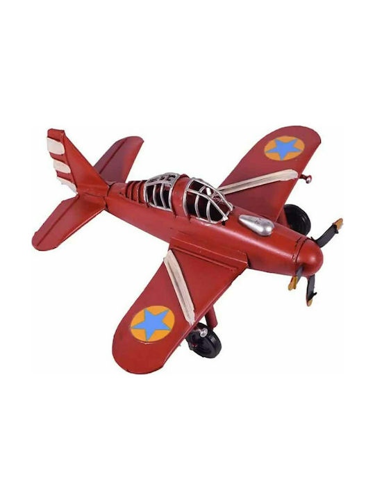 SP Souliotis Vintage Metallic Miniature Airplane 17x16.5x7cm