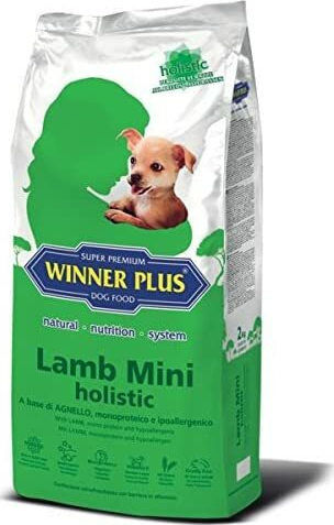 Winner Plus Lamb Mini Holistic 2kg Ξηρά Τροφή με Λίγα Σιτηρά για Ενήλικους Σκύλους Μικρόσωμων Φυλών με Αρνί