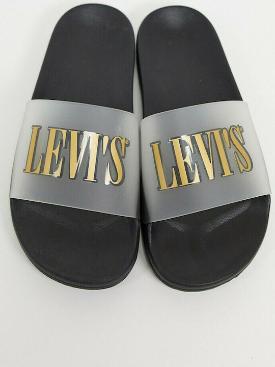 Levi's Women's Slides Black 375450034