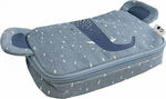 Trixie Fabric Pencil Case Mrs Elephant with 1 Compartment Blue