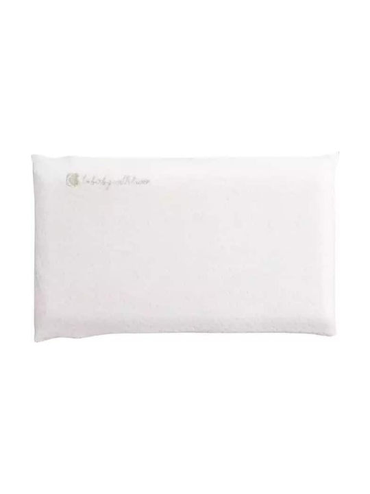 Kikka Boo Βρεφικό Μαξιλάρι Ύπνου Memory Foam Ventilated White Velvet 23x40εκ.