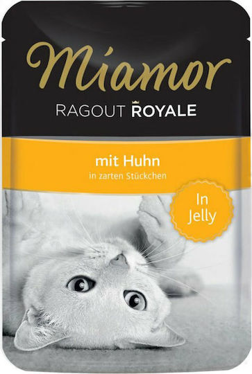 Miamor Ragout Royale Wet Food for Adult Cats in Pouches with Chicken 100gr