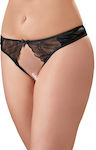 Cottelli Collection Basic String Open Frauen Sexy Zeichenfolge offenem Schritt grundlegende Zeichenfolge Black 23201261021