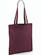 Westford Mill Βαμβακερή Τσάντα για Ψώνια Burgundy
