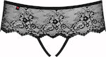Obsessive Merossa Spicy Crotchless Panties Black