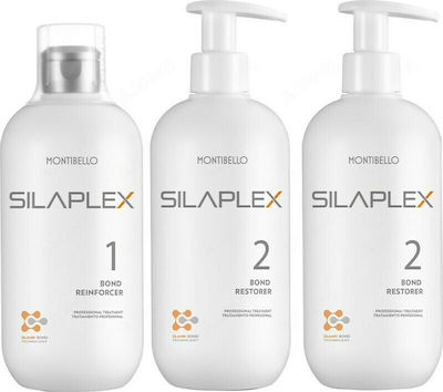 Montibello Silaplex Kit Haarpflegeset für Haartherapie mit Shampoo und Lotion 3Stück