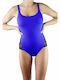 Bluepoint One-Piece Swimsuit with Open Back Blue